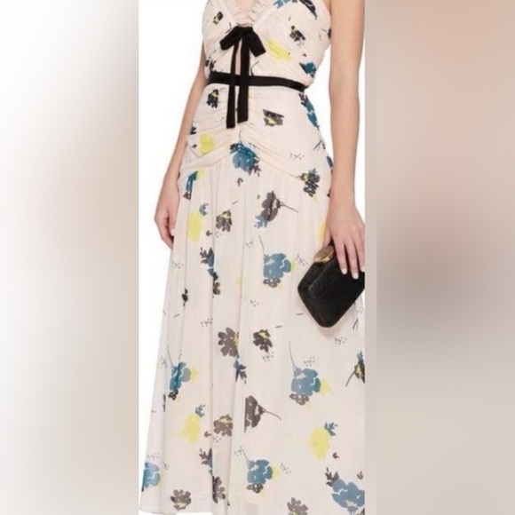 Self-Portrait Floral Ruched Midi Dress – Worn Once – Excellent Condition - Picture 12 of 15